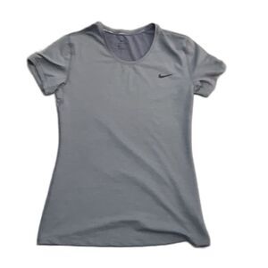 Womens Nike Dri-Fit XL T-Shirt Workout Training Shirt Gray